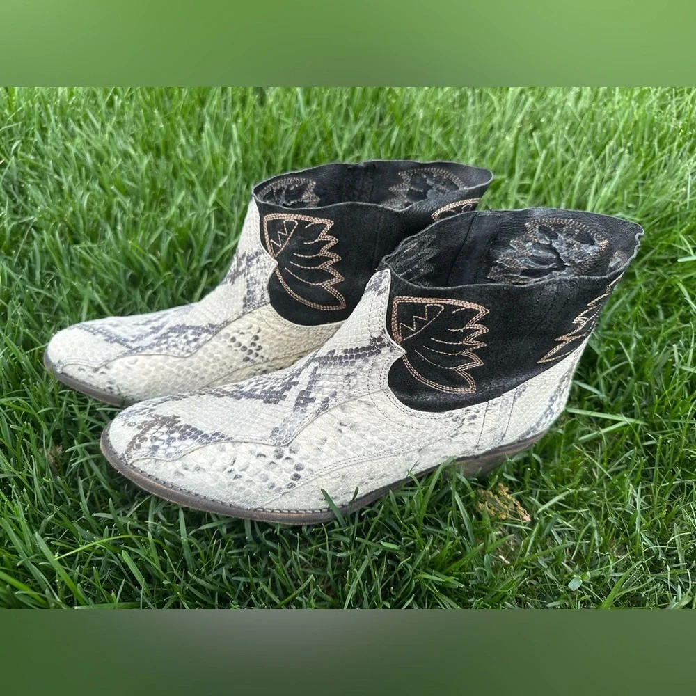 Free People Dorado Women US 9 Ivory Western Boot - Picture 2 of 7